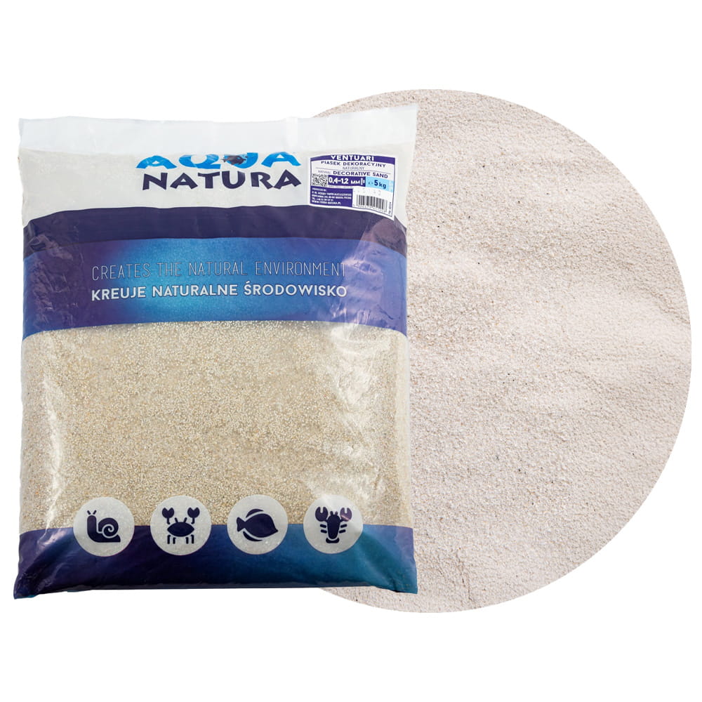 Piasek dekoracyjny do akwarium Naturalny Aqua Natura 0,4-1,2mm 5kg